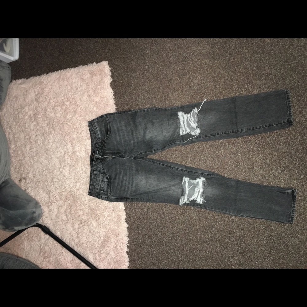Distressed jeans